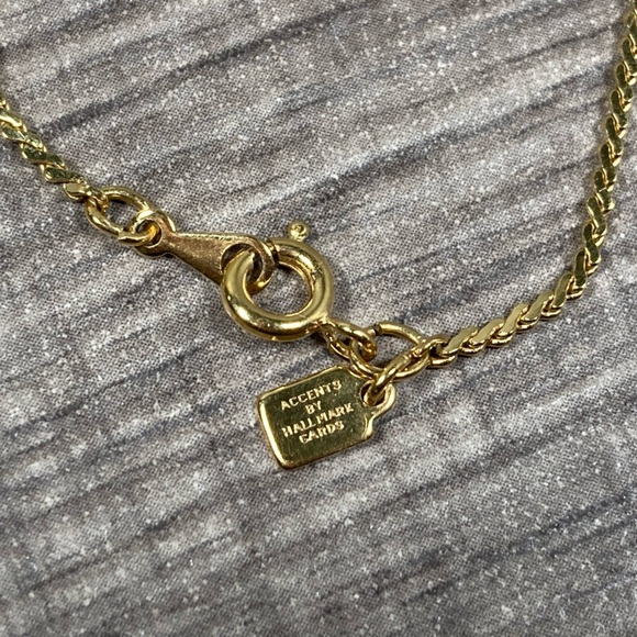 Vintage Gold Plated Butterfly Pendant Necklace 18” Gift - Picture 6 of 10